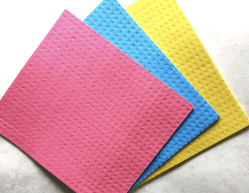 3Pcs Pack of Reusable Cellulose Wipes - Eco-Friendly Cleaning Solution